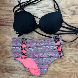 Shade Shore Push up size Large Bathing Suit